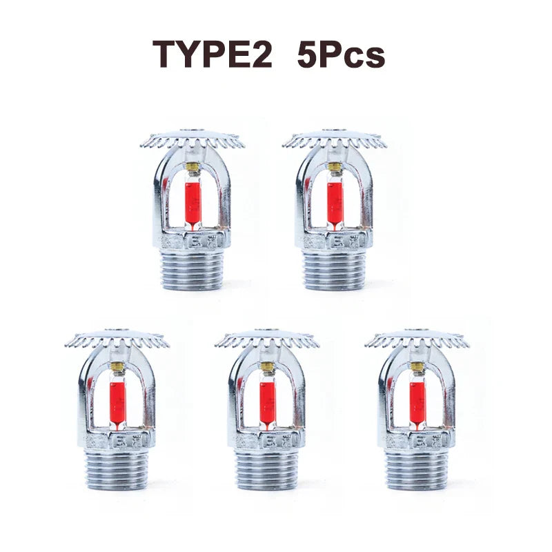 5PCS/10PCS Bronze 68 Degrees Pendent Fire Sprinkler Head 1/2" DN15 Extinguishing System Protection For School Gym Public