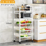 Home Kitchen Trolley Multifunction Oven Microwave Cart Moving Floor Fruit Vegetable Storage Cart Kitchen Island Trolley Cart Z