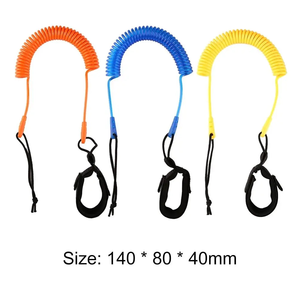 3 Meter/10 Feet Surfboard Leash Leg Rope Board Ankle Leash Coiled Leash Stand Up Paddle Board Sup Board Foot Raft Traction Rope