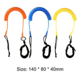 3 Meter/10 Feet Surfboard Leash Leg Rope Board Ankle Leash Coiled Leash Stand Up Paddle Board Sup Board Foot Raft Traction Rope