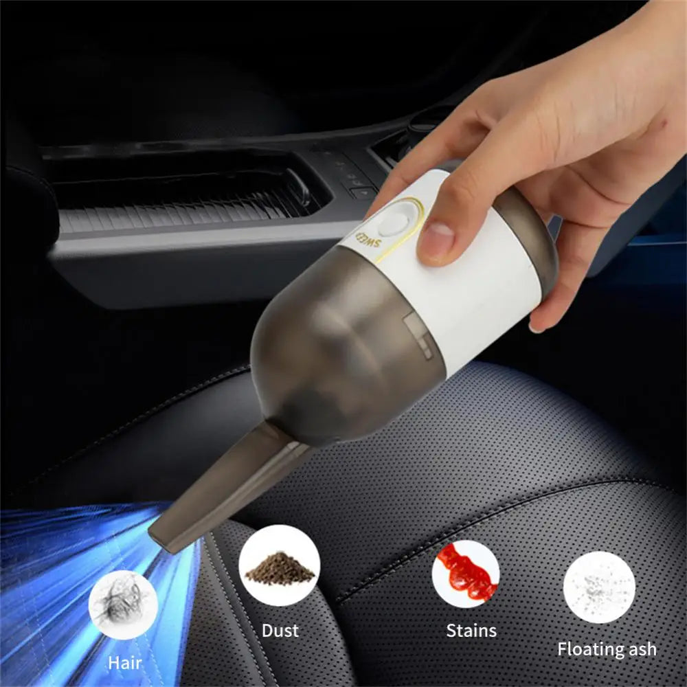 RYRA Mini PC Vacuum Cleaner 2200Pa Wireless Small Handheld Car Interior Desktop Dust Cleaning Tool Portable Car Vacuum Cleaner