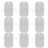 20pcs Aluminum Blank Rectangular Pet Dog Tag Custom Laser Engraved Plate Jewelry Pendant Keyring Necklace Cat Collar Accessories