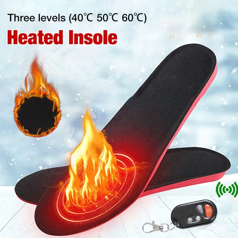 USB Heated Shoe Insoles Feet Warm Sock Pad Mat 3 Speed Wireless Temperature Electrically Heating Insoles Warm Thermal Insoles