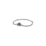 New 925 Sterling Silver High Quality Womens Bangle Classic Bucket Clasp Bracelet Fit Original Charm Bead Pendant Jewelry DIY