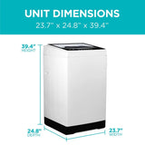 BLACK+DECKER Small Portable Washer, Washing Machine for Household Use, Portable Washer 3.0 Cu. Ft. with 6 Cycles, LED Display