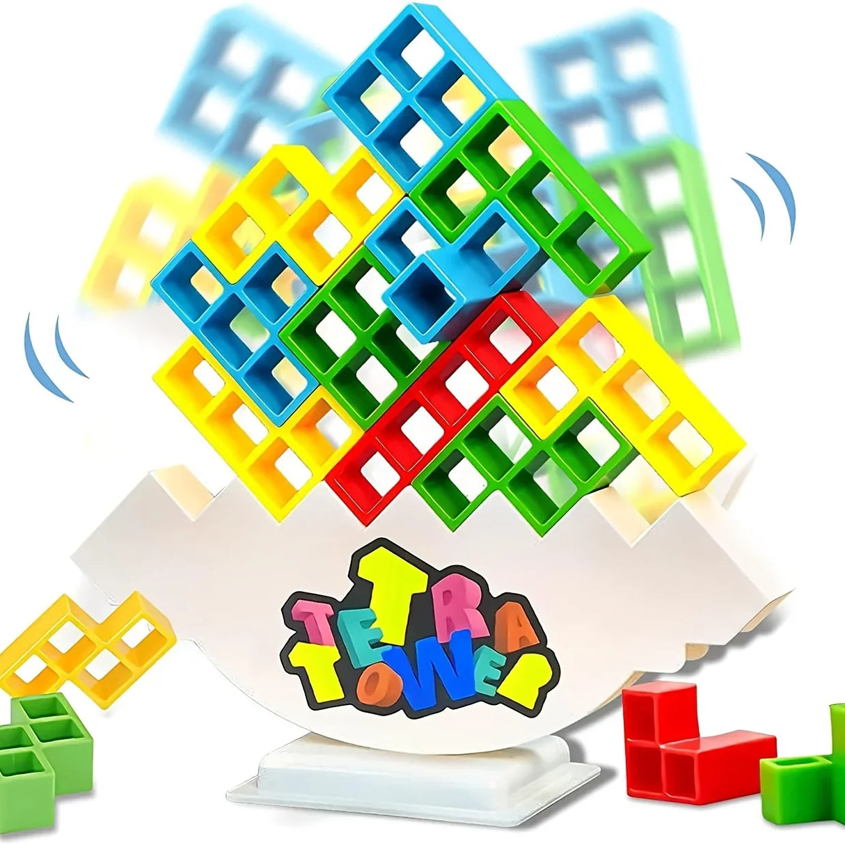 3D Tetra Tower Balance Stacking Toys Building Blocks Board Game for Kids Adult Perfect Family Game Party Team Building Games Toy