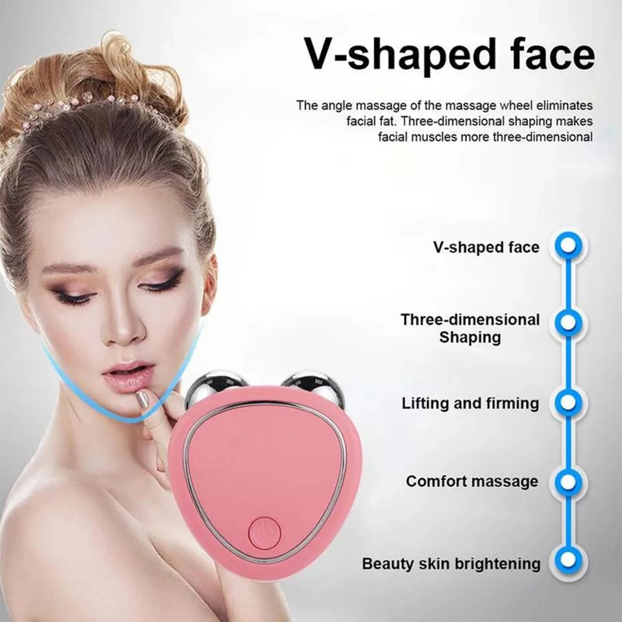 Ems Home Use Beauty Equipment Anti-aging Face Lifting Beauty Device Microcurrent Facial Toning Device Micro Current Face Lifting