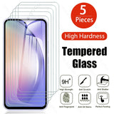 5pcs tempered glass screen protector film for samsung galaxy a14 a24 a34 a54 5g protective glass samung a04 a04s a04e a 54 34 14