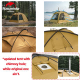 Naturehike DUNE 7.6 Lightweight Modified Dome Tent 4-season Double Layer Tent 2-4 Person Family Outdoor Camp Travel Waterproof