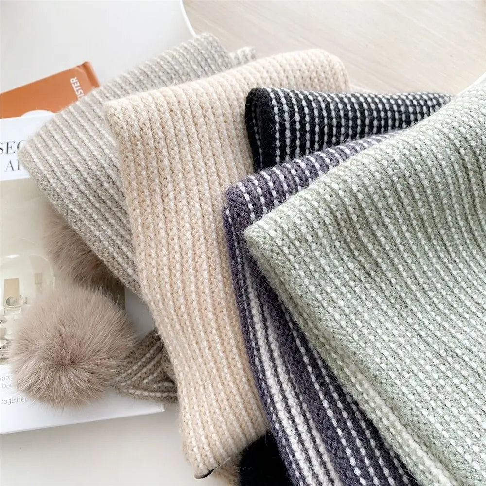 Winter Warm Neck Tie New Women Fashion Cashmere Scarf Plaid Long Foulard Small Skinny Neckerchief