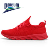 Fashion Couple Casual Sports Shoes Men Women Mesh Breathable Comfortable Jogging Trainer Shoes Outdoor Walking Black Sneakers