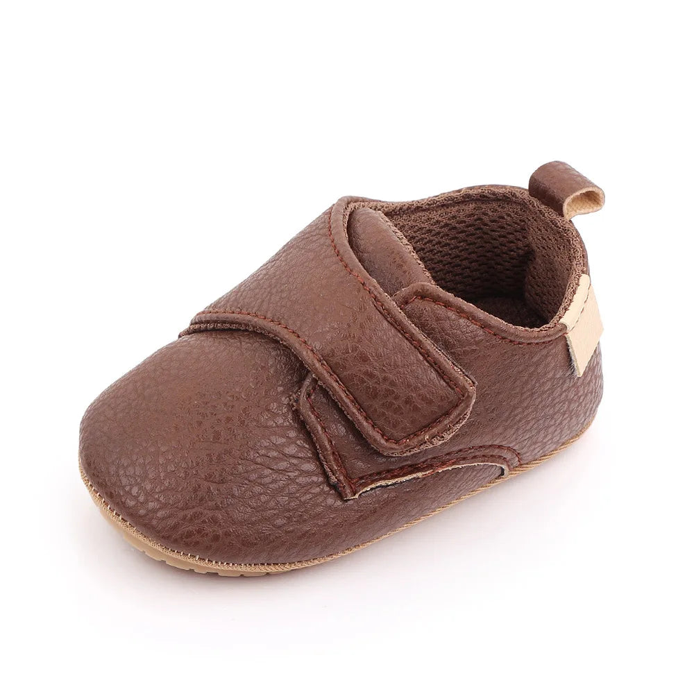 Newborn Baby Shoes Baby Boy Girl Shoes Classic Leather Rubber Sole Anti-slip Toddler First Walkers Infant Girl Shoes Moccasins