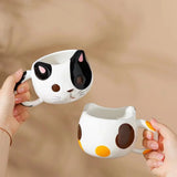 Creative Cat Shaped Mug Cups of Coffee Cup to Go Personalized Gifts Cute and Different Cups Ceramics & Pottery Original Mugs Bar