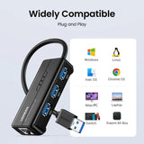 UGREEN USB Ethernet Adapter 1000/100Mbps USB to RJ45 USB3.0/2.0 HUB for Laptop PC Xiaomi Mi Box S Nintendo Network Card USB Lan