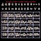 2800pcs Luxury Shiny Diamond Nail Art Rhinestones Crystal Decorations Set AB Glass 1pcs Pick Up Pen In Grids Box 21 Shape