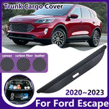 Car Trunk Curtain for Ford Escape Accessories Kuga 2020~2023 Retractable Rear Boot Tray Cargo Cover Privacy Security Luggage Mat