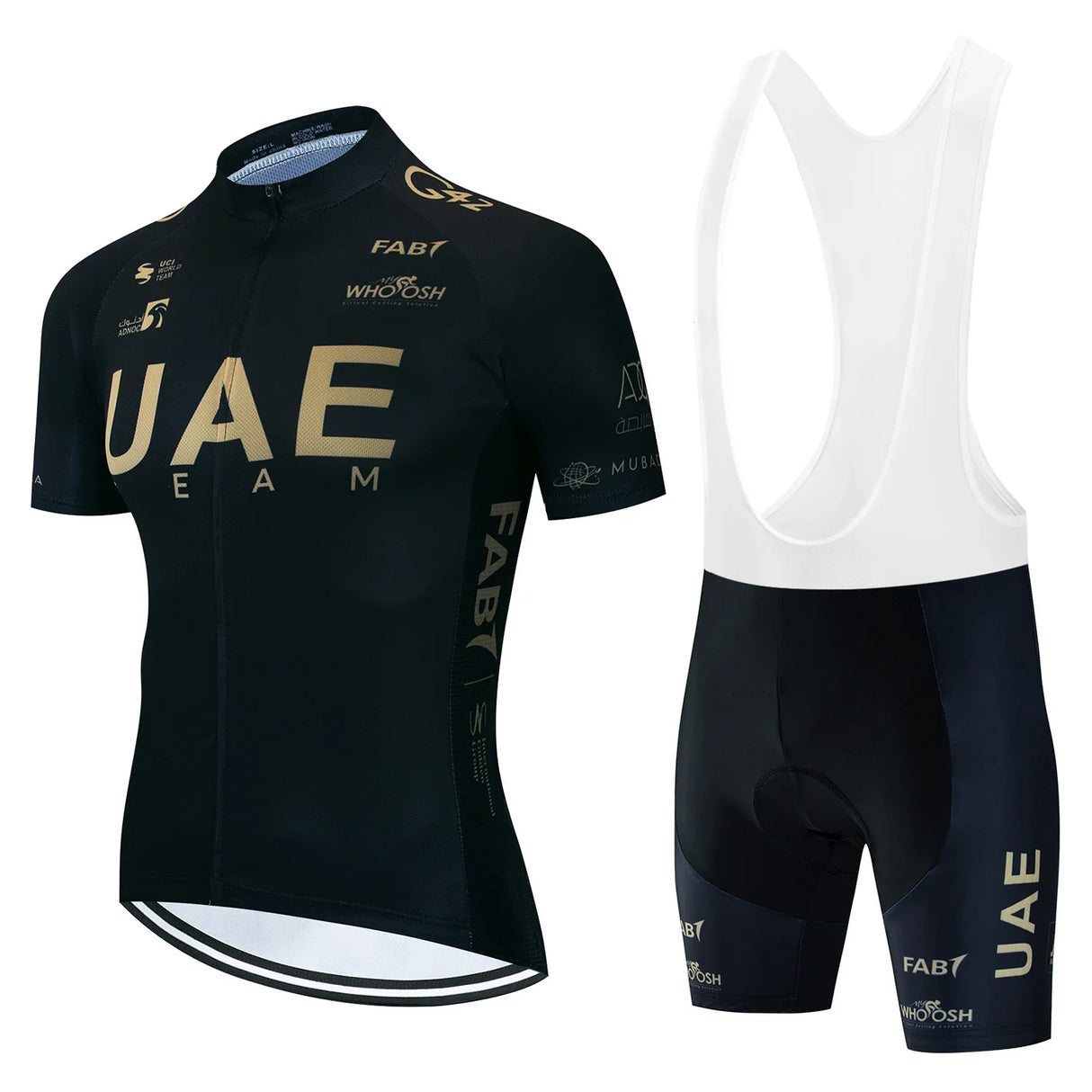 UAE Cycling Mtb Tricuta Man Uniform Men's Clothing Pants Jersey Costume Bike Clothes Shorts 2024 Laser Cut Mens Complete Bib Gel