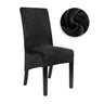 1/2/4/6 Pieces Real Velvet Fabric XL Size Chair Cover Big Size Long Back Europe Style Seat Chair Covers For Restaurant Hotel