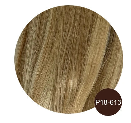 Hair Topper With Bangs Women 100% Human Hair Wigs Clip In Hairpieces Blonde Natural Straight Hair Topper Silk Base 35cm