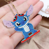 Disney animal key DIY Diamond Painting Keychain Embroidery Keychain DIY Cartoon Frozen Point Drill Pendant Gift