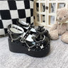 HEYDRESS Cosplay Sweet tea party Mandarin duck shoes Cos Girl Cream Bubbles Bow Kawaii Shoes Lolita Girls High Heel LoliShoes