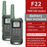 2pcs Baofeng F22 PMR446 FRS Mini Communication Radio Profesional Walkie Talkies Two Way Radio Transceiver For Restaurants