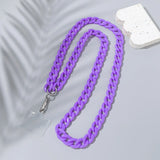 Fashion 120cm Telephone Strap Long Style Acrylic Slant Hanging Crossbody Phone Chain Women Anti-Loss Cellphone Jewelry Accessory