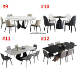 24 Dining Room Table Set Luxury Kitchen Furniture Modern Minimalist Dining Table With 6 Seats Customize Desktop Table And Chairs