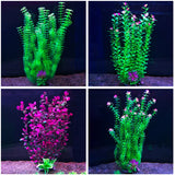 24-52cm Large Aquarium Plants Plastic Grass Fish Tank Decor Artificial Fake Water Plant Ornaments Aquarium Accessories