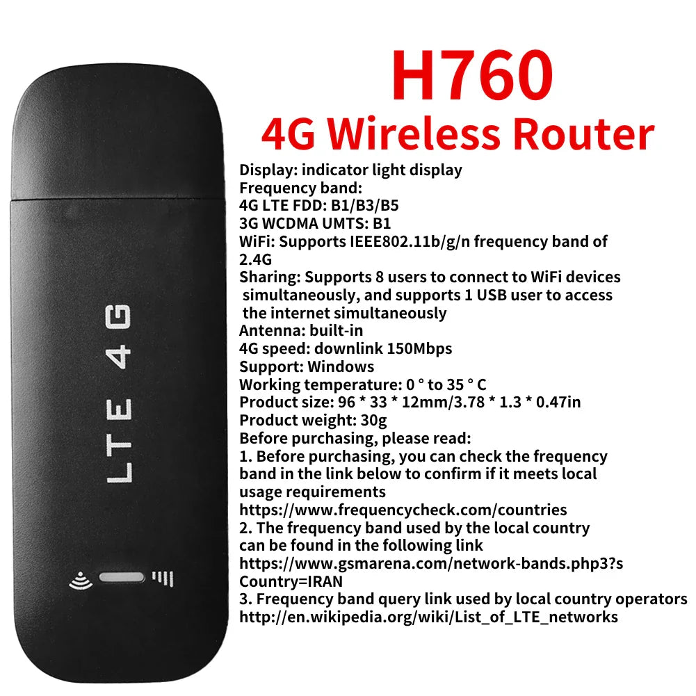 150Mbps 4G LTE WiFi Router Portable Pocket Wifi Router Mobile Hotspot Wireless Unlocked Modem With Sim Card Slot Repeate 2100mAh