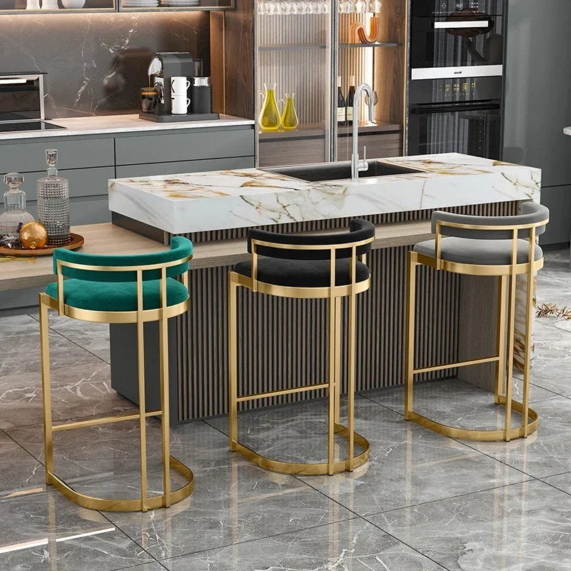 Garden Reception Counter Bar Stools Metal Designer High Computer Space Saving Bar Chair Comfortable Taburete Alto Home Furniture