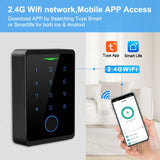 Elecpow 2.4G Wifi Tuya APP Access Control System Kits Waterproof RFID Fingerprint Keypad Electric Door Magnetic Lock Strike Lock