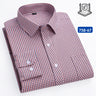 New in shirt 100%cotton long-sleeve shirts for men thin slim fit formal plain shirt plaid designer tops office elegants clothes