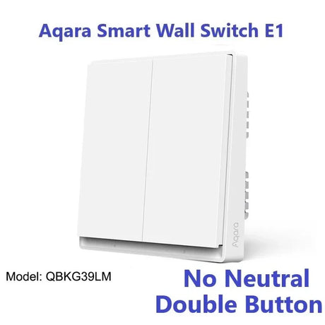 New Aqara Smart Wall Switch E1 ZigBee 3.0 Smart Home Wireless Key Light Switch Fire Wire With NO Neutral For Xiaomi Home Homekit