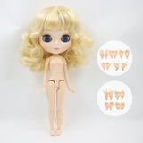 ICY DBS Blyth Doll Joint Body 30CM BJD Toy White Shiny Face and frosted Face with Extra Hands AB and Panel 1/6 DIY Fashion Doll