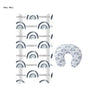 2pcs Printed Nursing Pillow Case Diaper Changing Pad Cover Set for Newborns Comfortable Baby Nappy Changing Mat Sleeve