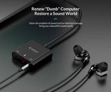 ORICO USB External Sound Card with Audio Interface+Microphone Port Jack 3.5mm Adapter Mute Volume Adjustment External Sound Card