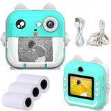 Children Polaroid Kids Camera Instant Print Mini Digital Video Camera for Kids 1080P HD Screen Outdoor Toy Print Thermal Paper