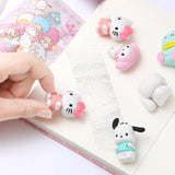 32Pcs/Box Sanrio Blind Box Doll Pencil Eraser Hello Kitty Melody Pochacco Erasers Mystery Box Student Stationery Birthday Gift