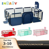 IMBABY Baby Playpens Indoor Baby Playground Safety Barriers Playpen for Children Large Children's Park Balls Basketball Fence