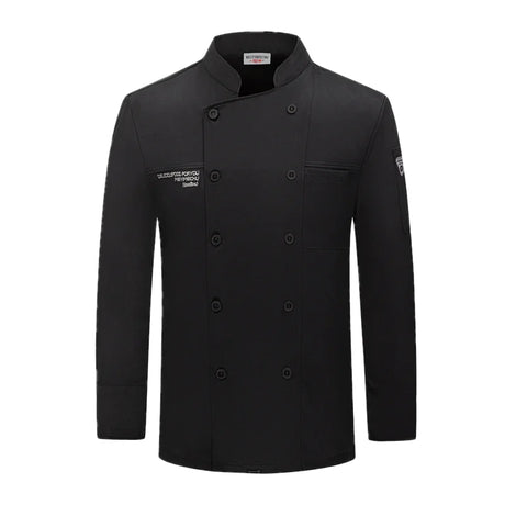 Chef coat long sleeve men chef jacket waiter T-shirt chef uniform restaurant chef coat Bakery Breathable Cooking clothes logo