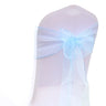 10/50/100Pcs Organza Chair Sashes Knot Bands Chair Bows For for Wedding Party Banquet Event Country Wedding Chair Decoration