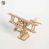 Tada 3D Wooden Puzzle Toys Airplane Assembly Toy Gift For Children Adult Model  Building Block Kits For Desk Decor