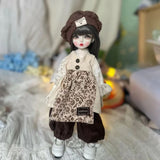 Full Set 1/6 BJD Doll Fashion Suit 30CM Doll with 3 Pair Eyes Blythe Doll Kids Girls Toy Gift ( Open Head)