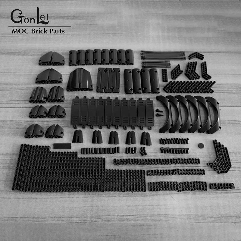 274Pcs/lot MOC Bulk Soft Pin Axle Conectors Truck Panels spare Kit Compatible with EV3 Technical Cars STEM DIY Educational Toys