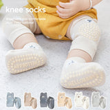 Safety Baby Knee Pads Socks Set Autumn Anti-slip Socks Kneecap Kid Crawling Floor Socks Knee Protector Kneepad Leg Warmer Girls