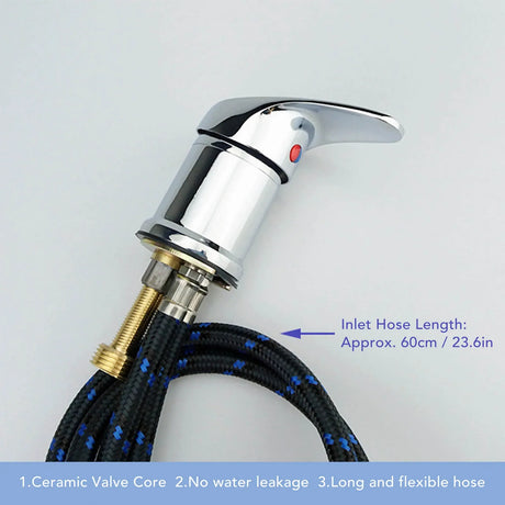 Salon Shampoo Basin Faucet Mixing Valve Professional Shampoo Bowl Faucet Hose for Shampoo Bed Hair Cleaning Tool