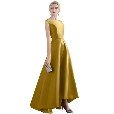 Satin Elegant Long Prom Evening Guest Summer Dresses For Women 2022 Sexy Host Wedding Bridesmaid Party Ball Gown Maxi vestidos