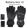 NEW Motorcycle Heated Glove Waterproof Rechargeable Heating Thermal Gloves Heated Motorcycle Gloves Winter Warm Motorcycle Glove