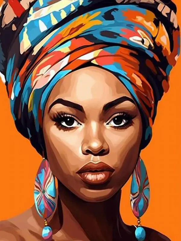 FULLCANG Diy 5D Diamond Painting New Collection African Woman Full Rhinestone Drill Mosaic Embroidery Poker Girl Picture FG2166
